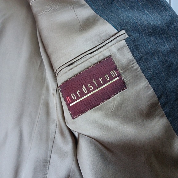 Ralph‎ Lauren Nordstrom Chaps Sports Coat Mens 42 Dark Gray Wool Blazer Preppy - Picture 6 of 11